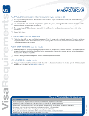 Madagascar Visa Application Form