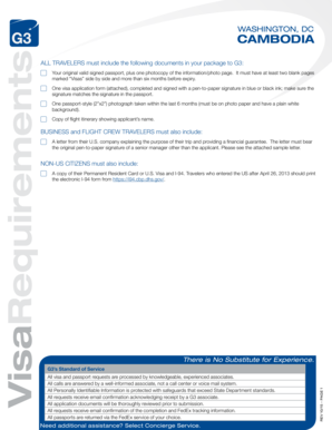 Cambodia Visa Application Form