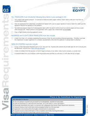Egypt Visa Application Form