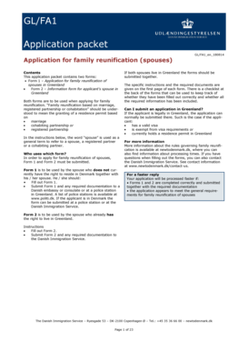 Greenland Family Reunification Application