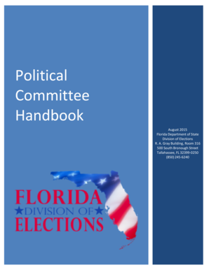 Political Committee Handbook - PDF - Florida Department of State