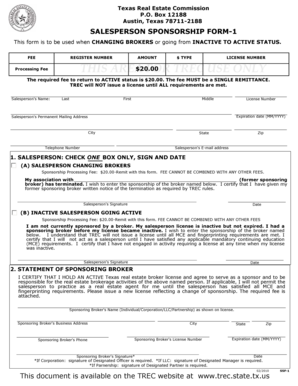 Texas Salesperson Sponsorship Form-1