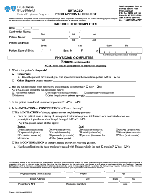 Ertaczo Prior Approval Request Form