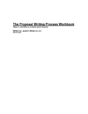 Grant Proposal Writing Workbook