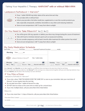 Hepatitis C Therapy Instructions