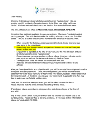 Hackensack University Medical Center Patient Authorization Form