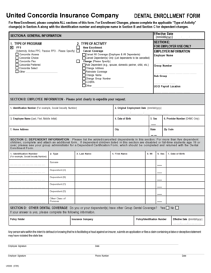 United Concordia Dental Enrollment Form