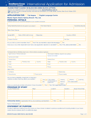 International Application for Admission - EduCo International Group