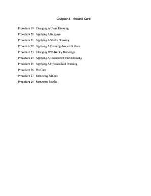 Patient Care Technician Dressing Procedure Checklist