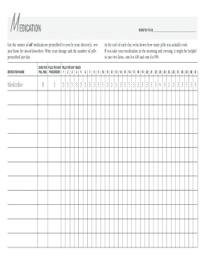 Mood Tracking Form