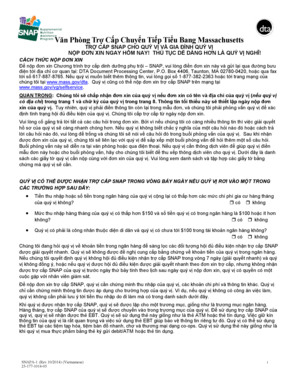 Massachusetts SNAP Application Form