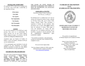 Hoja de Inscripción del Seminario F.I.T.