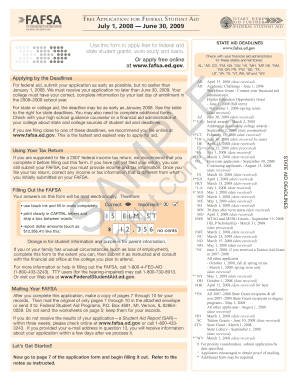 Free Application for Federal Student Aid