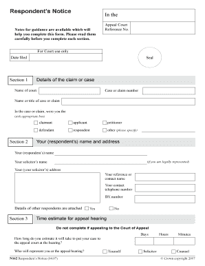 Respondent’s Notice