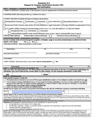 City of Tampa Vendor Master Form