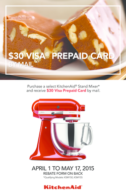 KitchenAid Stand Mixer Rebate Form