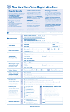 New York State Voter Registration Form