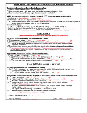 Severe Sepsis Protocol Chart Review