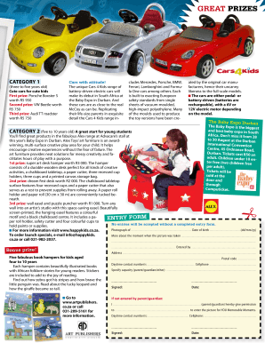 Baby Expo Durban Entry Form