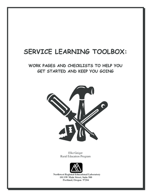 Service Learning Toolbox Work Pages
