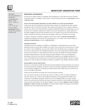 Beneficiary Designation Form