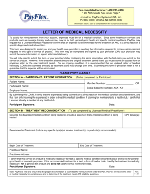 Letter of Medical Necessity