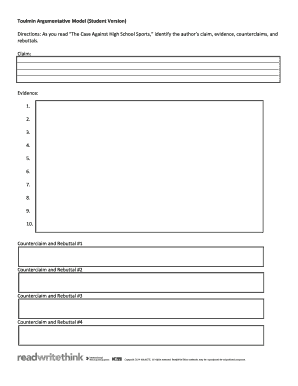 Toulmin Argumentative Model
