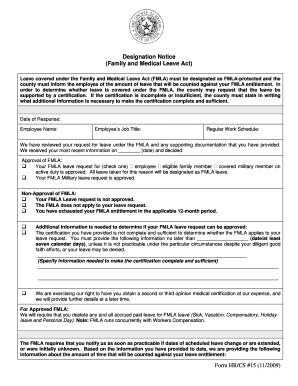 FMLA Designation Notice