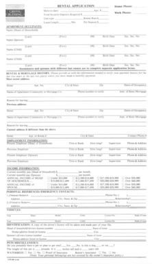 Rental Application Form