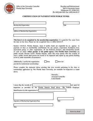 1109 CERTIFICATION OF PAYMENT WITH PUBLIC FUNDSdoc - controller vpfa fsu