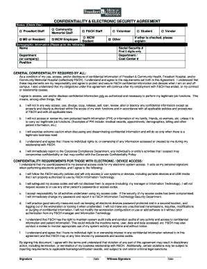 Ucc security agreement pdf - Confidentiality & electronic security agreement - Froedtert Memorial ...