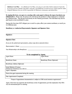 Medicare Scope of Appointment Form