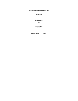 Asset Purchase Agreement