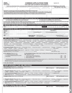 ICICI Prudential Mutual Fund Application Form
