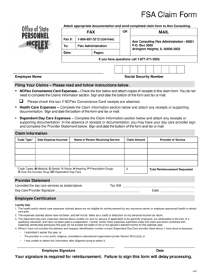 FSA Claim Form