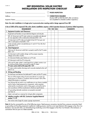 Residential Electrical Inspection Checklist Template from www.pdffiller.com