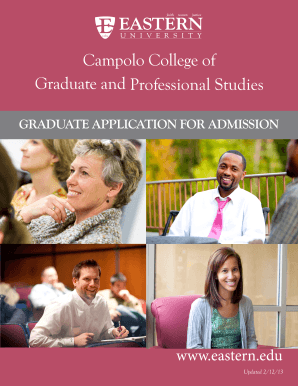 Graduate Application for Admission