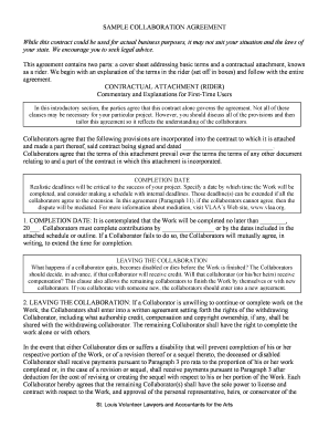 Collaboration Agreement Template