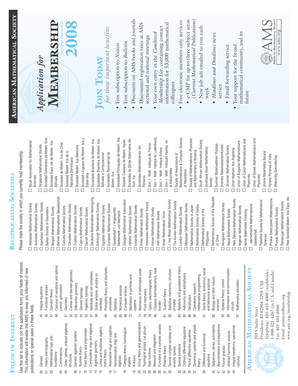 AMS Membership Application Form