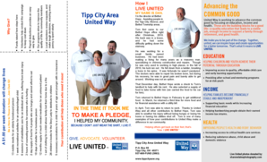 Tipp City Area United Way Pledge Card