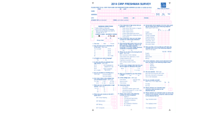 2014 CIRP Freshman Survey