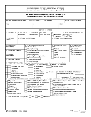 Narrative report sample pdf - military police report form