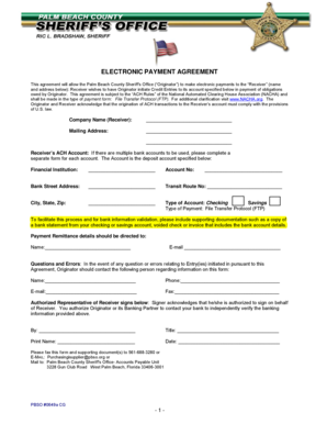 Electronic Payment Agreement