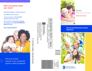 Inova Blood Donor Story Submission Form