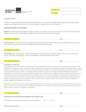 Early College Program Consent Form