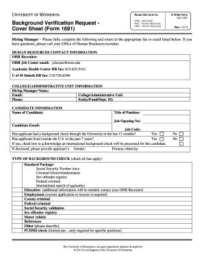 Background Verification Request Form