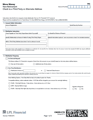 Lpl financial cm205 form