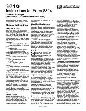 2010 Instructions for Form 8824