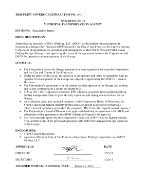 Item 10.3 IMCO garage contract, accessible PDF - SFMTA Archives