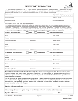 Beneficiary Designation Form